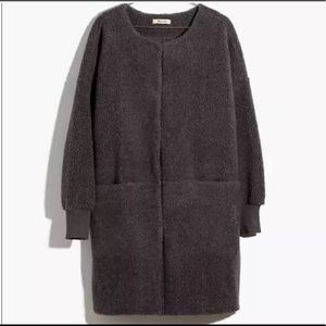NWT Madewell Bonded Sherpa Cocoon Coat